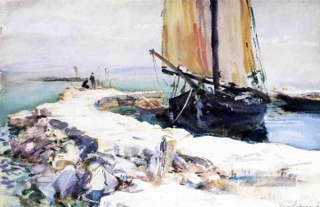 ガルダ湖上 サン・ヴィジリオのボート ジョン・シンガー・サージェント Oil Paintings